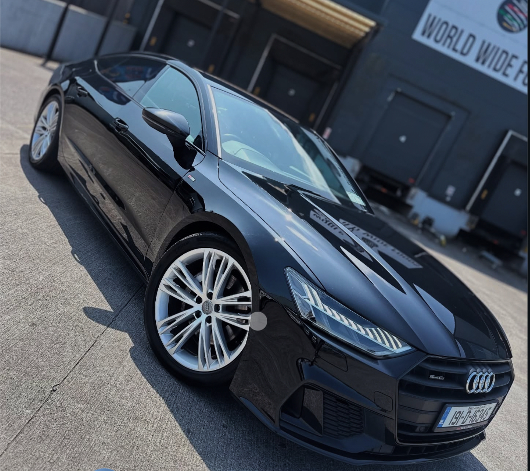 Black Audi A7 detailed by YB Valets